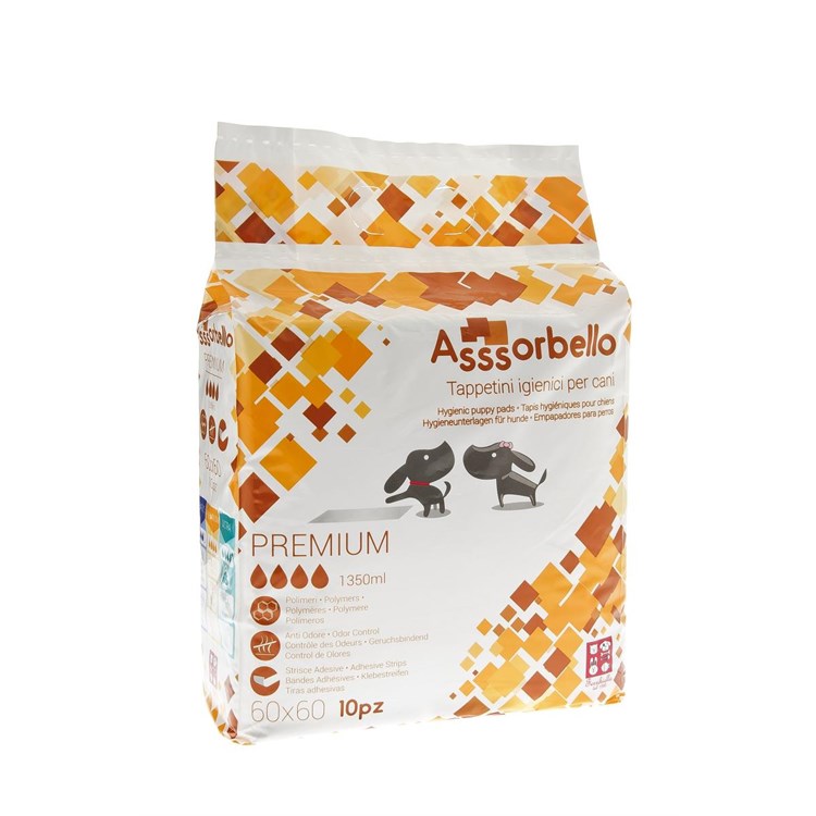 30 Tappetini Ferribiella Assorbello Premium 60 x 60 cm Per Cani