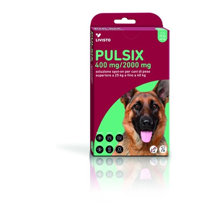 Pulsix spot on 4 pipette cani da 25 fino a 40 kg in Cani