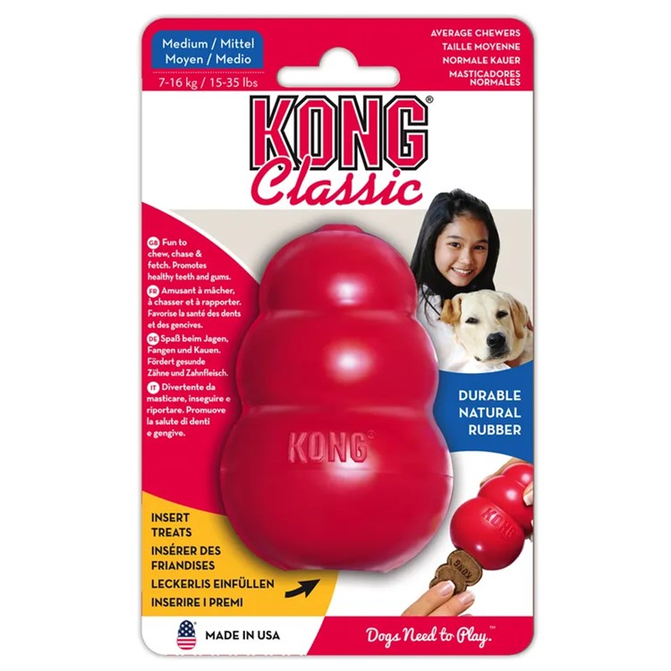 Kong Classic Medium 9 cm 132 gr Per Cani da 7 a 16 kg
