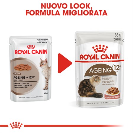 Royal Canin Ageing + 12 Gravy 85 gr In Salsa Per Gatti in Gatti