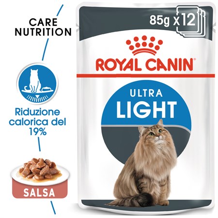 Royal Canin Ultra Light Gravy 85 gr In Salsa Per Gatti in Gatti