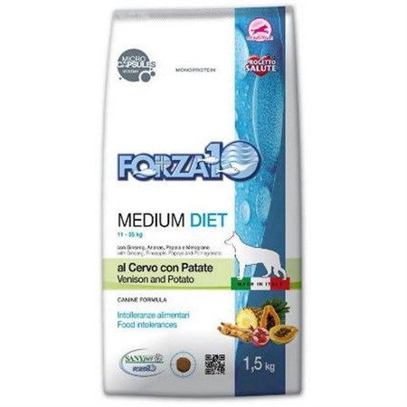 Forza 10 Medium Diet Al Cervo 12 kg Per Cani in Cani
