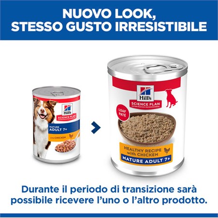 Hill's Science Plan Cane Umido Mature 7+ 370 gr Per Cani Anziani in Cani