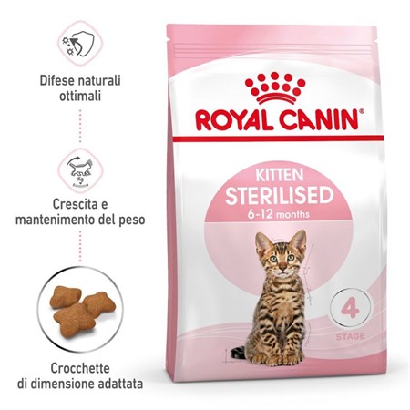 Royal Canin Kitten Sterilised 400 Gr Gatto in Gatti