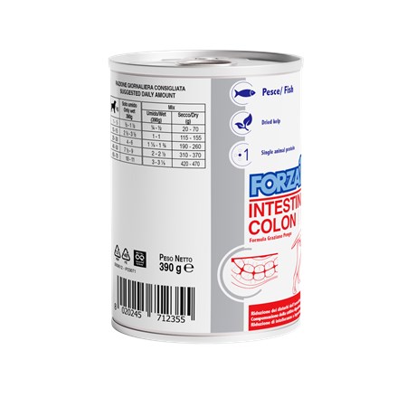 Forza 10 Active Intestinal Colon Pesce 390 Gr Barattolo Umido Per Cani in Cani