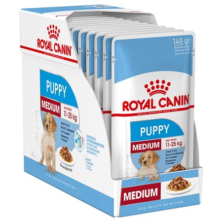 Royal Canin Medium Puppy 140 Gr Busta In Salsa Umido Per Cane in Cani