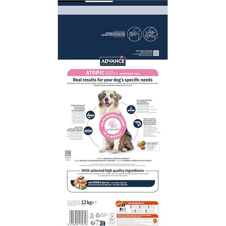 Advance Veterinary Diets Atopic Medium Maxi Cane 12 kg in Cani