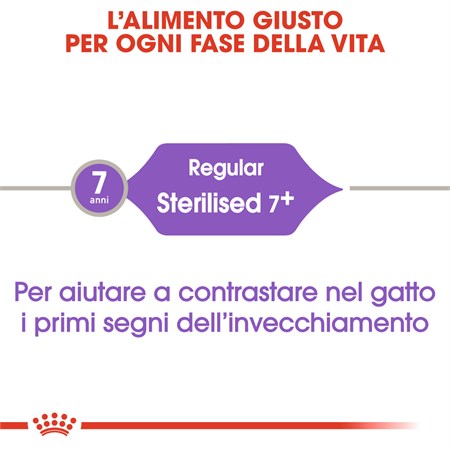 Royal Canin Sterilised 7+ 400 gr Per Gatti in Gatti