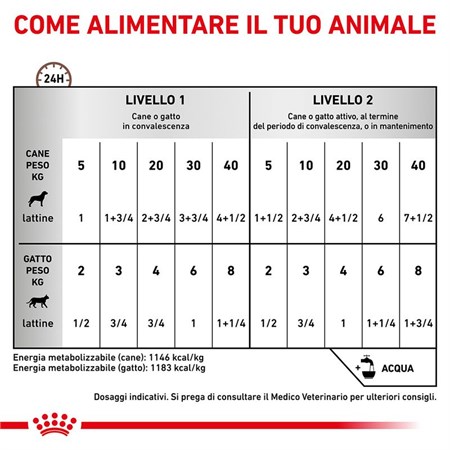 Royal Canin Recovery Veterinary Diet 195 gr Cane e Gatto in Cani