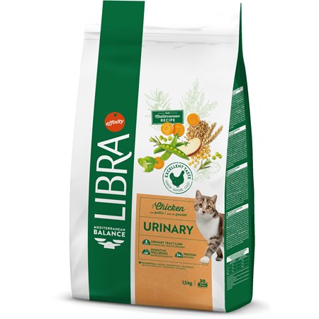 Libra Cat Urinary Pollo 1,5 kg Per Gatti in Gatti
