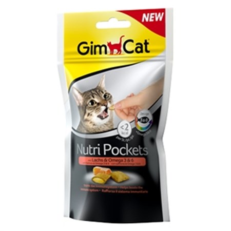 Nutripockets con Salmone & Omega 60 GR in Gatti
