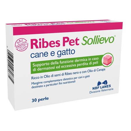 NBF Lanes Ribes Pet Sollievo 30 Perle Per Cani e Gatti in Cani