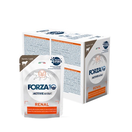 Forza 10 Active Vet Diet Renal Agnello 80 Gr Busta Umido Gatto in Gatti