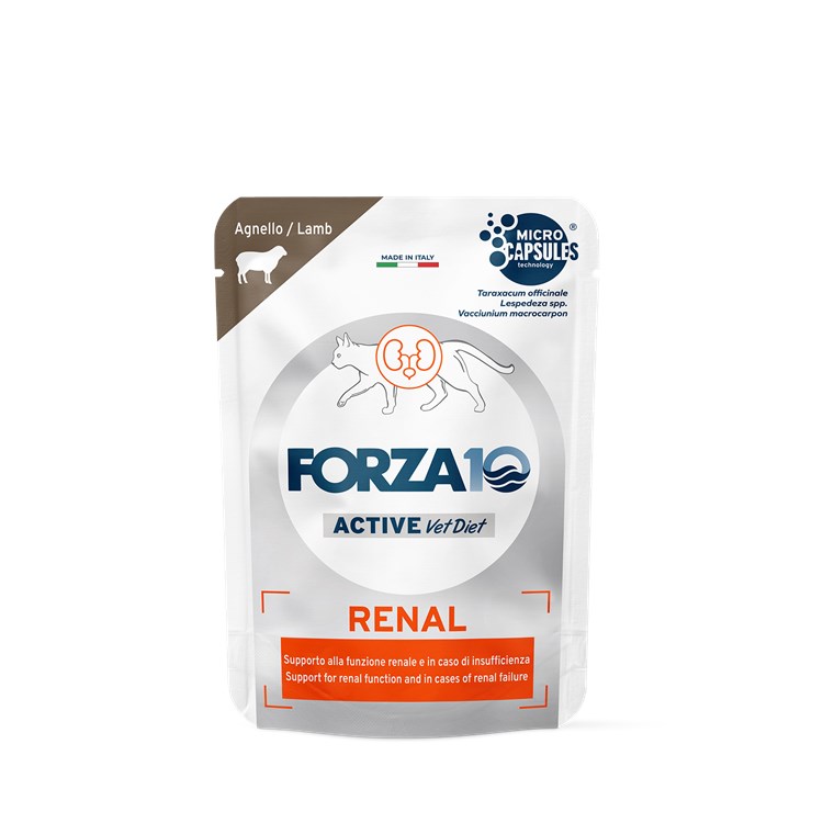 Forza 10 Active Vet Diet Renal Agnello 80 Gr Busta Umido Gatto