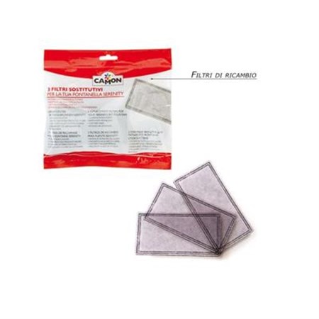 Camon Kit 3 Filtri per Drinkwell Ciotola Fontanella Automatica in Gatti