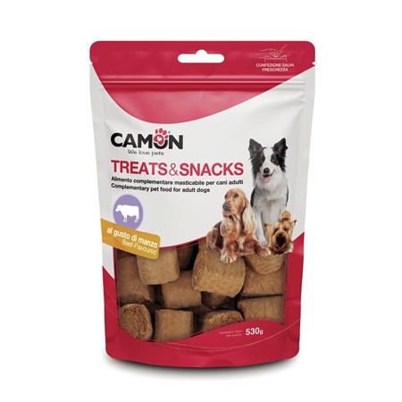 Camon Snack Biscotto Rollos Manzo 530 gr per Cani in Cani
