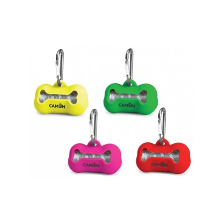 Camon Porta Sacchetti Dispenser In silicone Fucsia in Cani