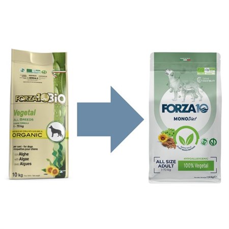 Forza10 MonoDiet Adult Hypoallergenic Vegetale 10 kg Crocchette Per Cane in Cani