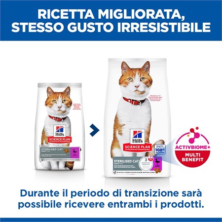 Hill's Science Plan Young Adult Sterilised Anatra 1,5 kg Gatto in Gatti