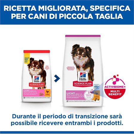 Hill's Science Plan Small & Mini Adult Light con Pollo 1,5 kg in Cani