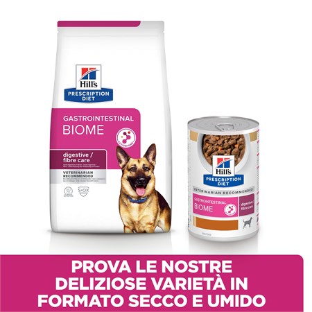 Hill's Prescription Diet GASTRO INTESTINAL Biome 1,5 kg Secco per Cane in Cani