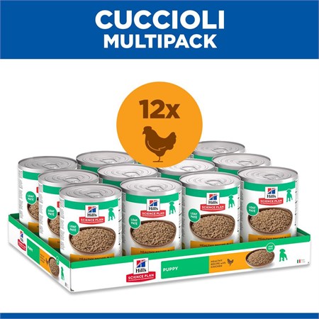 Hill's Science Plan Cane Puppy Pollo 370 gr Barattolo Umido Cane in Cani
