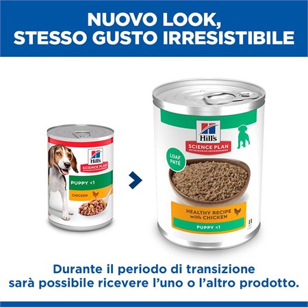 Hill's Science Plan Cane Puppy Pollo 370 gr Barattolo Umido Cane in Cani