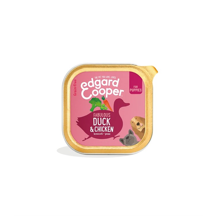 EDGARD C PUPPY ANATRA E POLLO 150 GR