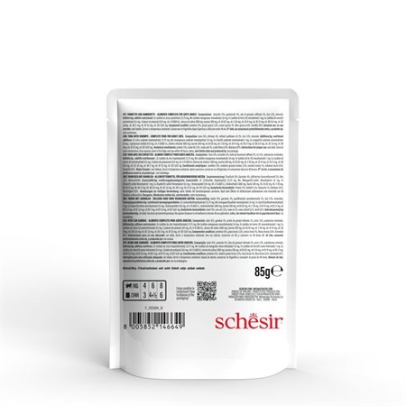 Schesir Complete Tonnetto Con Gamberetti 85 gr Jelly Bustina Umido Per Gatti in Gatti