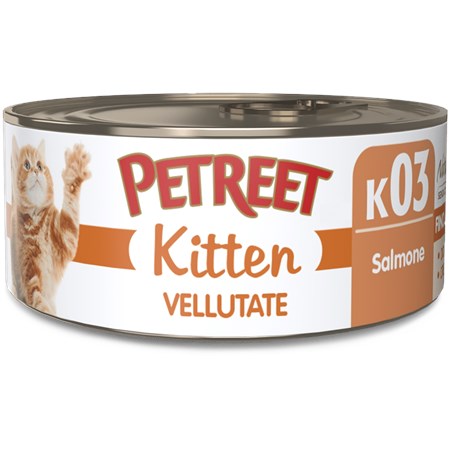Petreet Kitten Pollo Con Latte Di Capra 70 gr K04 Scatoletta Umido Gattini in Gatti