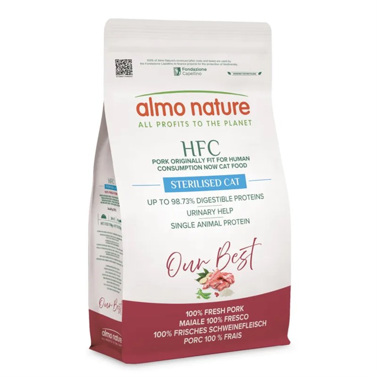 Almo Nature HFC Sterilised Maiale 1,2 kg Crocchette Per Gatti