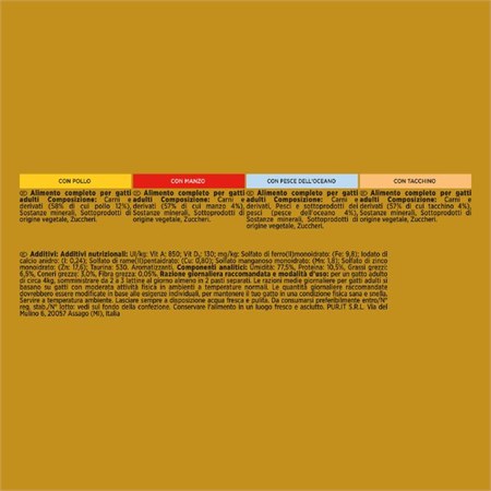 Purina Gourmet Gold Mousse Umido Gatto Multipack 24x85g in Gatti