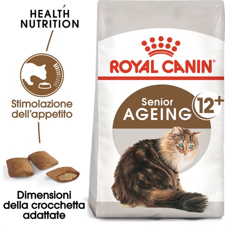 Royal Canin Senior Ageing 12+ 400 gr Crocchette Gatto Anziano in Gatti