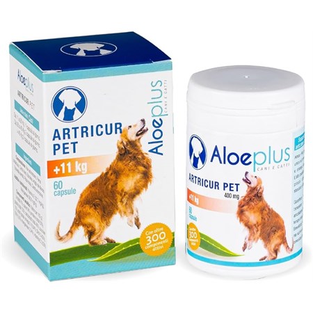 Aloeplus Artricur Pet +11 kg 60 Capsule Per Cani in Gatti