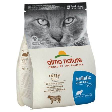 Almo Nature Sterilised Manzo 2 kg Crocchette Gatti in Gatti
