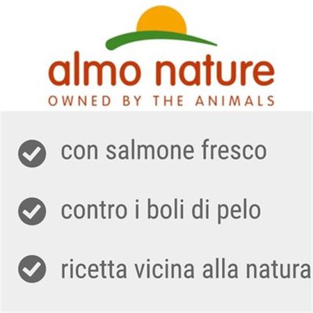 Almo Nature Anti Hairball Salmone 400 gr Crocchette per gatto in Gatti