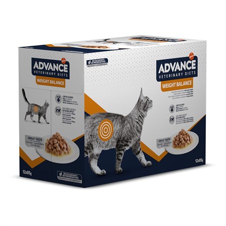Advance Veterinary Diets Feline Weight Balance 85 gr Alimento Umido Gatti in Gatti