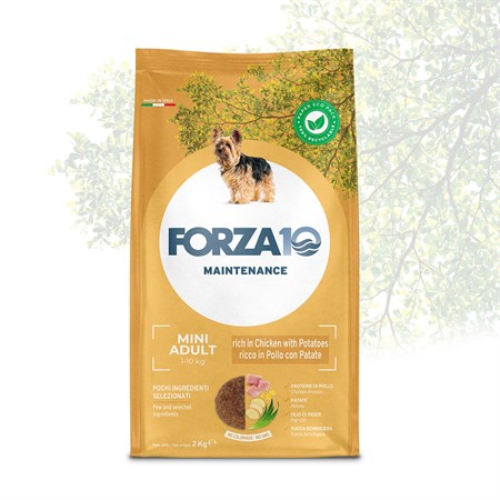 Forza 10 Mini Adult Pollo Patate 2 kg Crocchette Per Cani in Cani