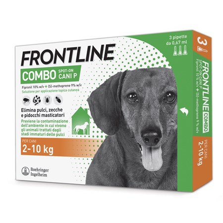 Frontline Combo Per Cani P dai 2 a 10 kg 3 pipette in Cani
