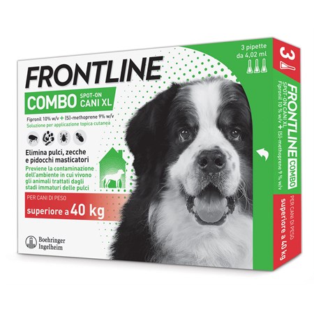 Frontline Combo Per Cani XL oltre 40 - 60 kg 3 Pipette in Cani