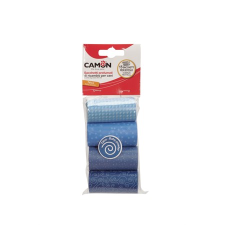 Camon Sacchetti Igienici Profumati al Talco 4x15 Pezzi in Cani
