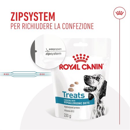 Royal Canin Treats Hypoallergenic 230 g Snack cane in Cani