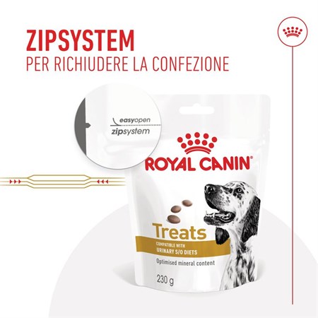 Royal Canin Treats Urinary 230 g Snack cane in Cani
