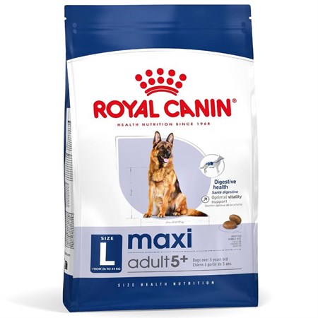 Royal Canin Maxi Adult 5 + kg 15 Secco Cane in Cani