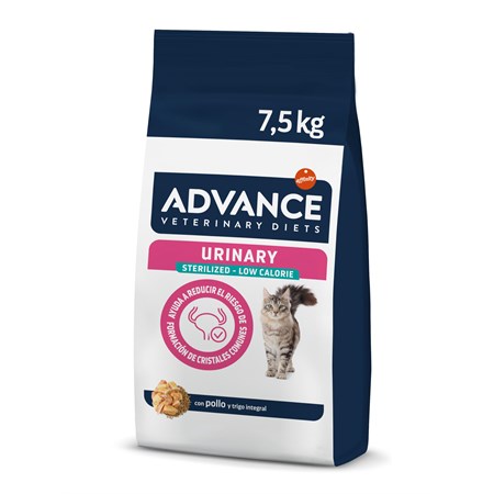 Advance Urinary Sterilized Low Calorie 7,5 Kg Gatto DANNEGGIATO in Gatti