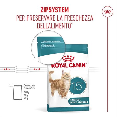 Royal Canin Senior Ageing 15+ 400 gr Per Gatti in Gatti