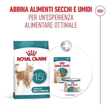 Royal Canin Senior Ageing 15+ 400 gr Per Gatti in Gatti