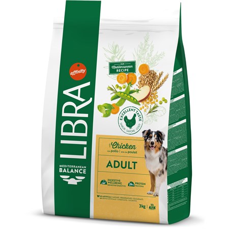 Libra Dog Adult Medium/Maxi Pollo 3kg in Cani