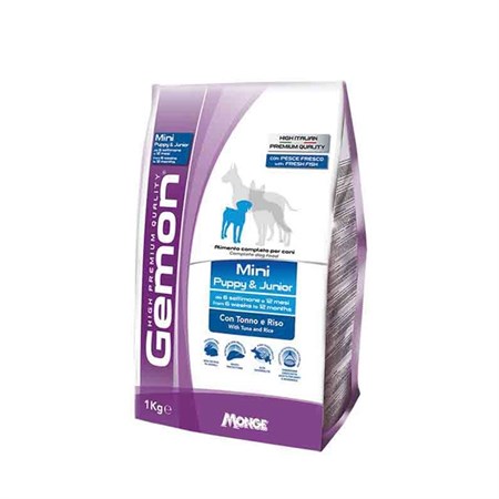 Gemon Dog Mini Puppy & Junior con Tonno e Riso 3 KG in Cani