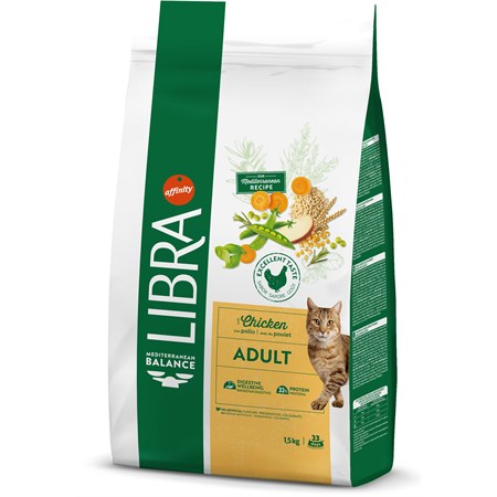 Libra Cat Adult Pollo 1,5kg in Gatti